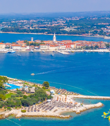 Vue sur Poreč
