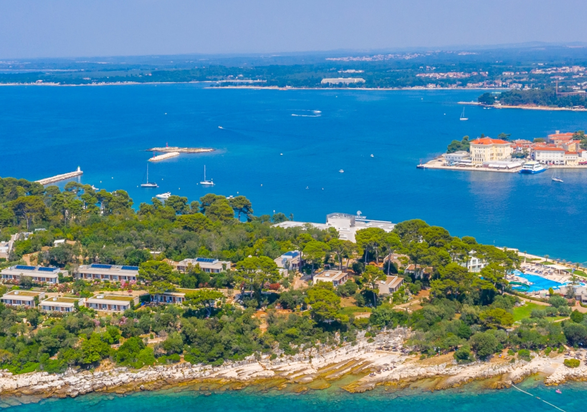 Vue sur Poreč